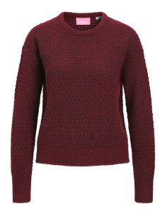 JERSEY JXMILLY STRUCTURE CREW NECK KNIT SN Cabernet/Burdeos