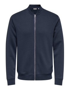 SUDADERA CON CREMALLERA ONSCERES REG ZIP BOMBER JCK NOOS Blue Nights