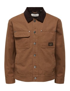 CAZADORA ONSTIMBER COTTON JACKET OTW Rubber COFFEE BEAN