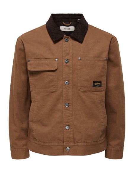 CAZADORA ONSTIMBER COTTON JACKET OTW Rubber COFFEE BEAN