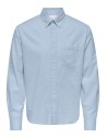 CAMISA ONSGATON REG LS SHIRT 0360 FRML Cashmere Blue Solid