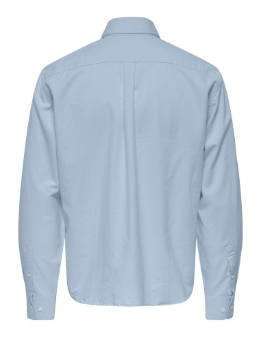CAMISA ONSGATON REG LS SHIRT 0360 FRML Cashmere Blue Solid