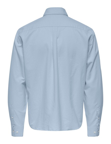 CAMISA ONSGATON REG LS SHIRT 0360 FRML Cashmere Blue Solid