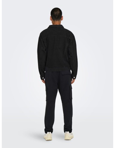 CAZADORA VAQUERA ONSJUST BOX TAI DNM JACKET Washed Black