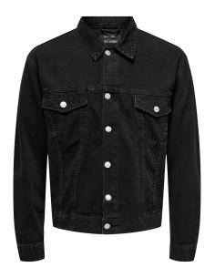 CAZADORA VAQUERA ONSJUST BOX TAI DNM JACKET Washed Black