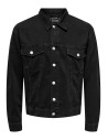 CAZADORA VAQUERA ONSJUST BOX TAI DNM JACKET Washed Black