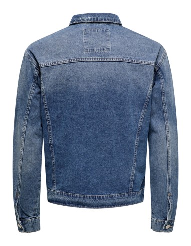 CAZADORA VAQUERA ONSJUST BOX TAI DNM JACKET Light Blue Denim