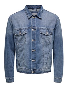 CAZADORA VAQUERA ONSJUST BOX TAI DNM JACKET Light Blue Denim