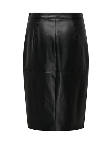 FALDA POLIPIEL ONLOLINE FAUX LEATHER SKIRT OTW NOOS Black/Negro