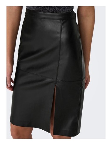 FALDA POLIPIEL ONLOLINE FAUX LEATHER SKIRT OTW NOOS Black/Negro
