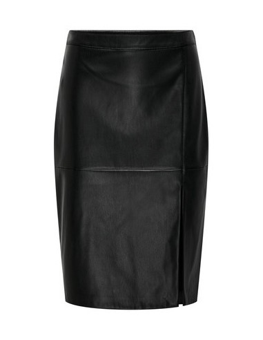 FALDA POLIPIEL ONLOLINE FAUX LEATHER SKIRT OTW NOOS Black/Negro