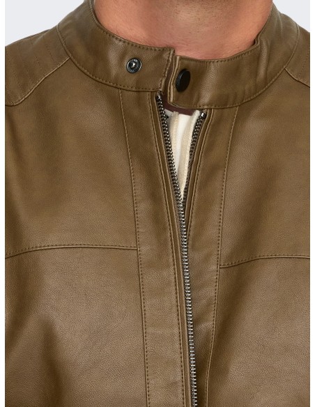 CAZADORA POLIPIEL ONSMIKE PU RACER JACKET OTW NOOS Monks Robe