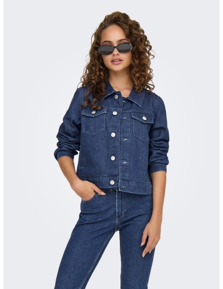 CAZADORA VAQUERA ONLRILLO L/S JACKET AKM DNM Dark Blue Denim