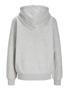 SUDADERA JXABBIE RLX LS EVERY ZIP HOOD SWT NOOS Light Grey Melange BRIGHT WHITE JJXX LOGO 2