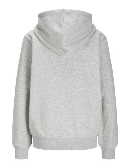 SUDADERA JXABBIE RLX LS EVERY ZIP HOOD SWT NOOS Light Grey Melange BRIGHT WHITE JJXX LOGO