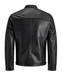 CHAQUETA DE PIEL JJEROCKY JACKET NOOS Black PU 2