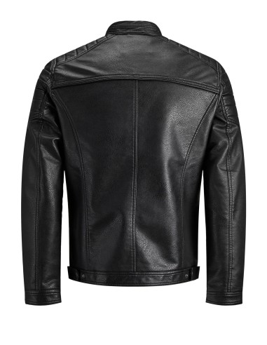 CHAQUETA DE PIEL JJEROCKY JACKET NOOS Black PU