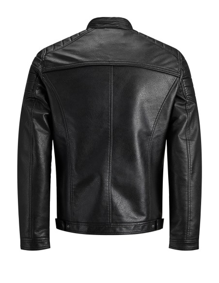 CHAQUETA DE PIEL JJEROCKY JACKET NOOS Black PU
