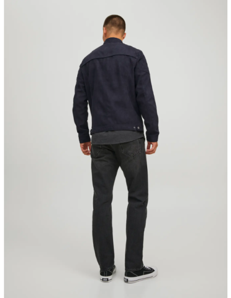 CHAQUETA DE PIEL JJEROCKY JACKET NOOS Jet Black Fake suede