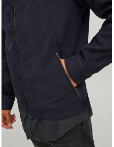 CHAQUETA DE PIEL JJEROCKY JACKET NOOS Jet Black Fake suede