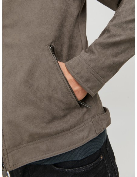 CHAQUETA DE PIEL JJEROCKY JACKET NOOS Falcon Fake suede
