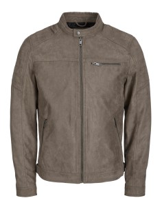 CHAQUETA DE PIEL JJEROCKY JACKET NOOS Falcon Fake suede