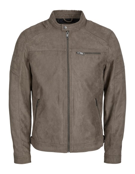 CHAQUETA DE PIEL JJEROCKY JACKET NOOS Falcon Fake suede