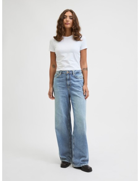 PANTALON VAQUERO JXTOKYO WIDE HW JEANS R6078 DNM NOOS Light Blue Denim