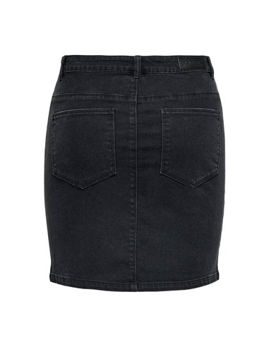 FALDA CORTA DENIM onlAMAZAE Black/Negro