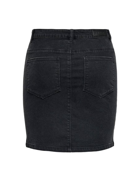 FALDA CORTA DENIM onlAMAZAE Black/Negro