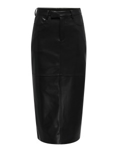 FALDA LARGA POLIPIEL ONLVERONA FAUX LEATHER LONG SKIRT CC OTW Black