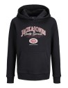 SUDADERA NIÑO JJARI BRANDING SWEAT HOOD JNR Black