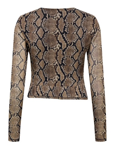 JDYANIMA L/S TOP JRS EXP Sepia Tint SNAKE