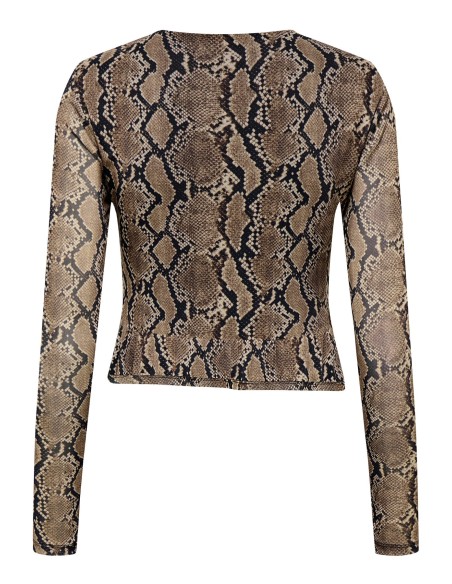 JDYANIMA L/S TOP JRS EXP Sepia Tint SNAKE
