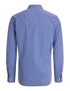 CAMISA JJMATHEO DETAIL PRINT SHIRT LS Medieval Blue STRIPE 2
