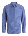 CAMISA JJMATHEO DETAIL PRINT SHIRT LS Medieval Blue STRIPE
