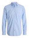 CAMISA JJMATHEO DETAIL PRINT SHIRT LS Celestial Blue STRIPE