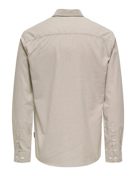 CAMISA ONSALVARO SLIM LS OXFORD SHIRT NOOS FRML Chinchilla