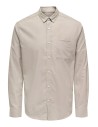 CAMISA ONSALVARO SLIM LS OXFORD SHIRT NOOS FRML Chinchilla
