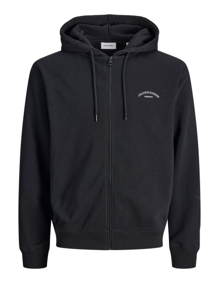 SUDADERA JJCOLLEGE LOGO SWEAT ZIP HOOD Black