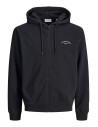 SUDADERA JJCOLLEGE LOGO SWEAT ZIP HOOD Black