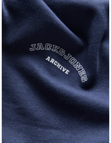 SUDADERA JJCOLLEGE LOGO SWEAT ZIP HOOD Navy Blazer
