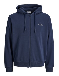 SUDADERA JJCOLLEGE LOGO SWEAT ZIP HOOD Navy Blazer