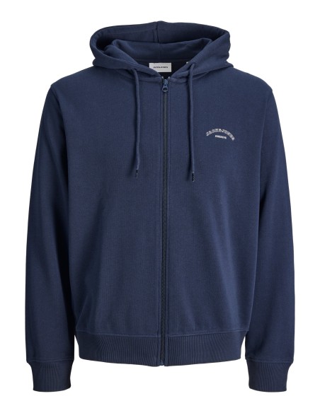 SUDADERA JJCOLLEGE LOGO SWEAT ZIP HOOD Navy Blazer