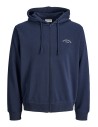 SUDADERA JJCOLLEGE LOGO SWEAT ZIP HOOD Navy Blazer