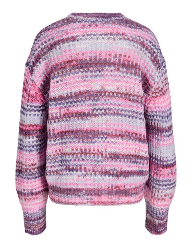 JERSEY JXSIMONE SPACE DYE CREW NECK KNIT SN Purple Rose /multi space dye