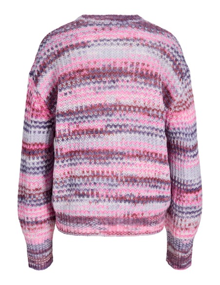 JERSEY JXSIMONE SPACE DYE CREW NECK KNIT SN Purple Rose /multi space dye