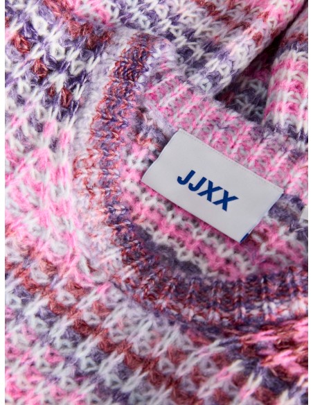 JERSEY JXSIMONE SPACE DYE CREW NECK KNIT SN Purple Rose /multi space dye