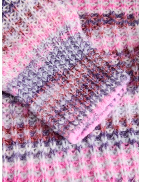 JERSEY JXSIMONE SPACE DYE CREW NECK KNIT SN Purple Rose /multi space dye