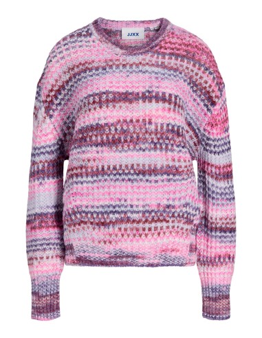 JERSEY JXSIMONE SPACE DYE CREW NECK KNIT SN Purple Rose /multi space dye